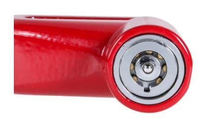 MOTORCYCLE ANTI-THEFT BRAKE ROTOR DISC LOCK SMALL RED