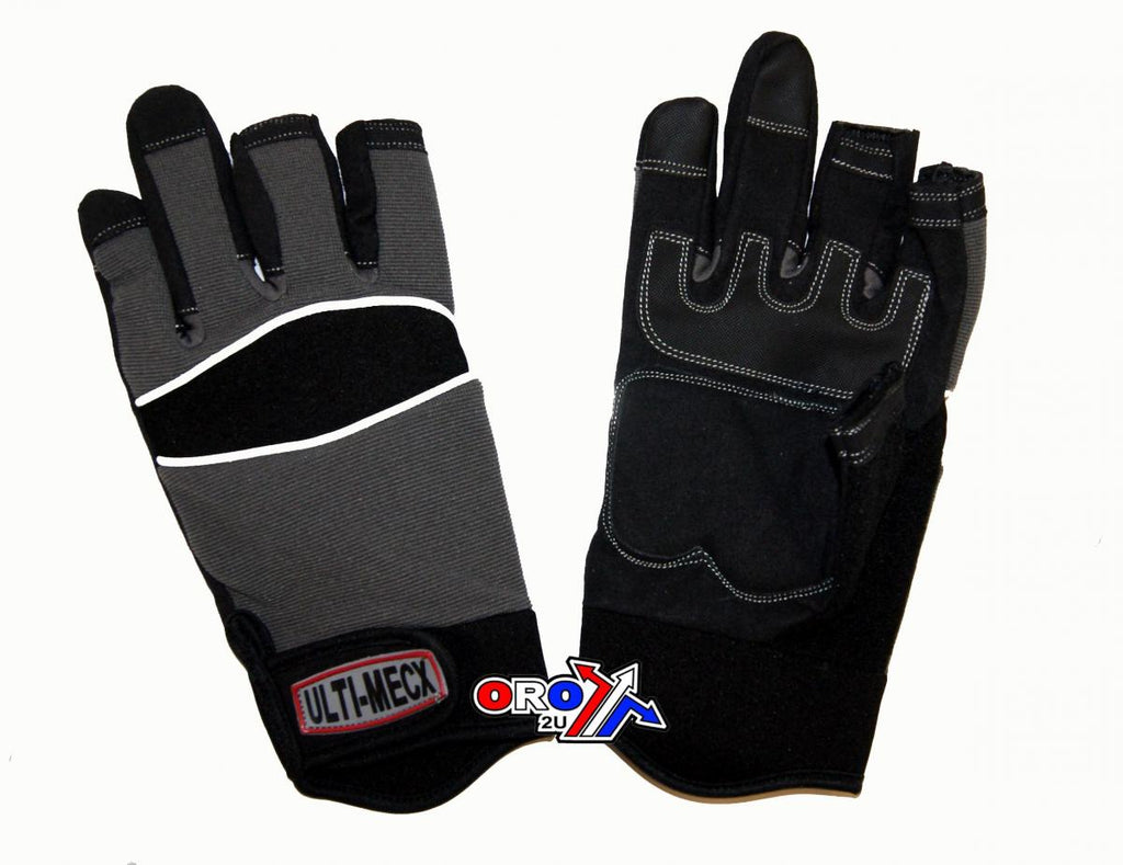 MECHANICS GLOVES 3 FINGER LAR, LARGE