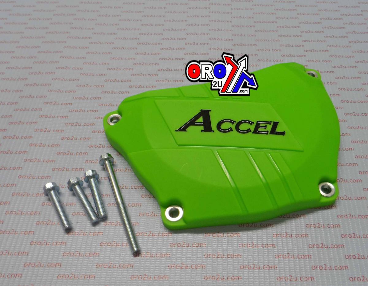 CLUTCH COVER PLASTIC PROTECTOR, ACCEL CCP-301 KX 250 F 09-16