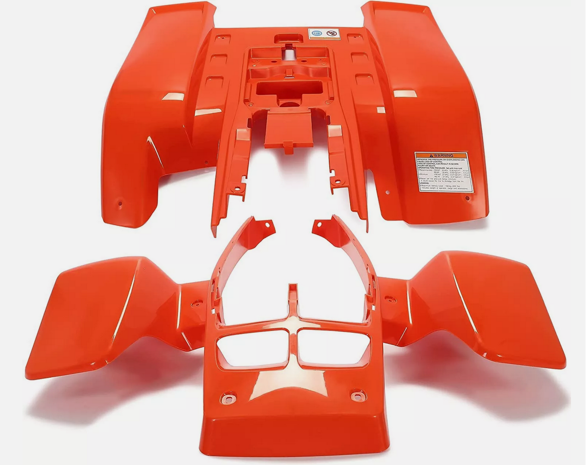 PLASTIC BODY SET ORANGE YAMAHA BANSHEE YFZ 350 1987-2006 2GU-W215C-G0-00