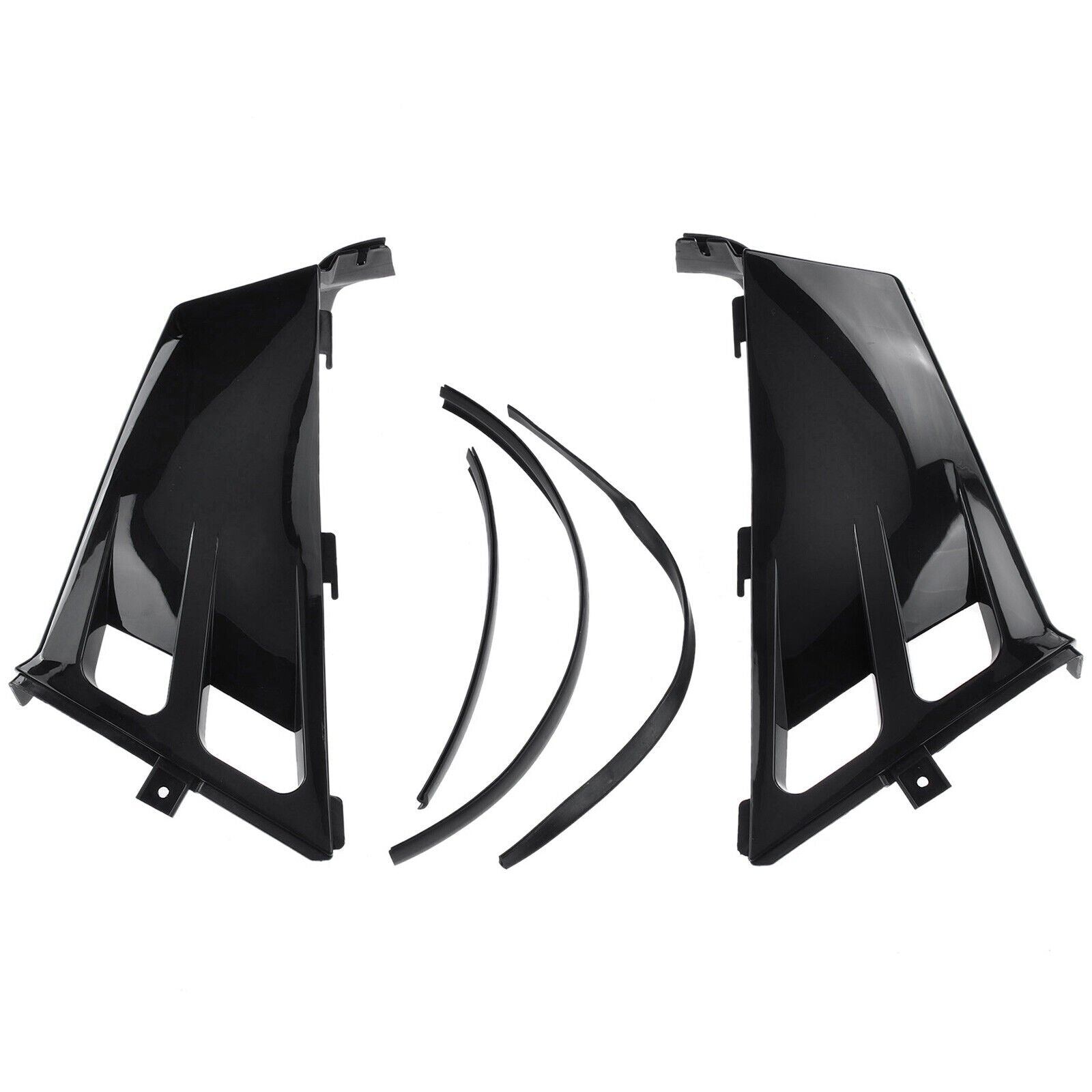 TANK SIDE COVERS & RADIATOR SHROUDS BLACK KIT YAMAHA BANSHEE YFZ350 1987-2006 2GU-21711-90-00