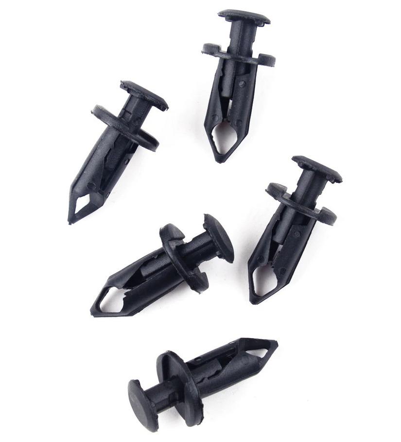 PLASTIC CENTRE PUSH FENDER CLIPS RIVETS PACK-10 8mmx15mmx23mm