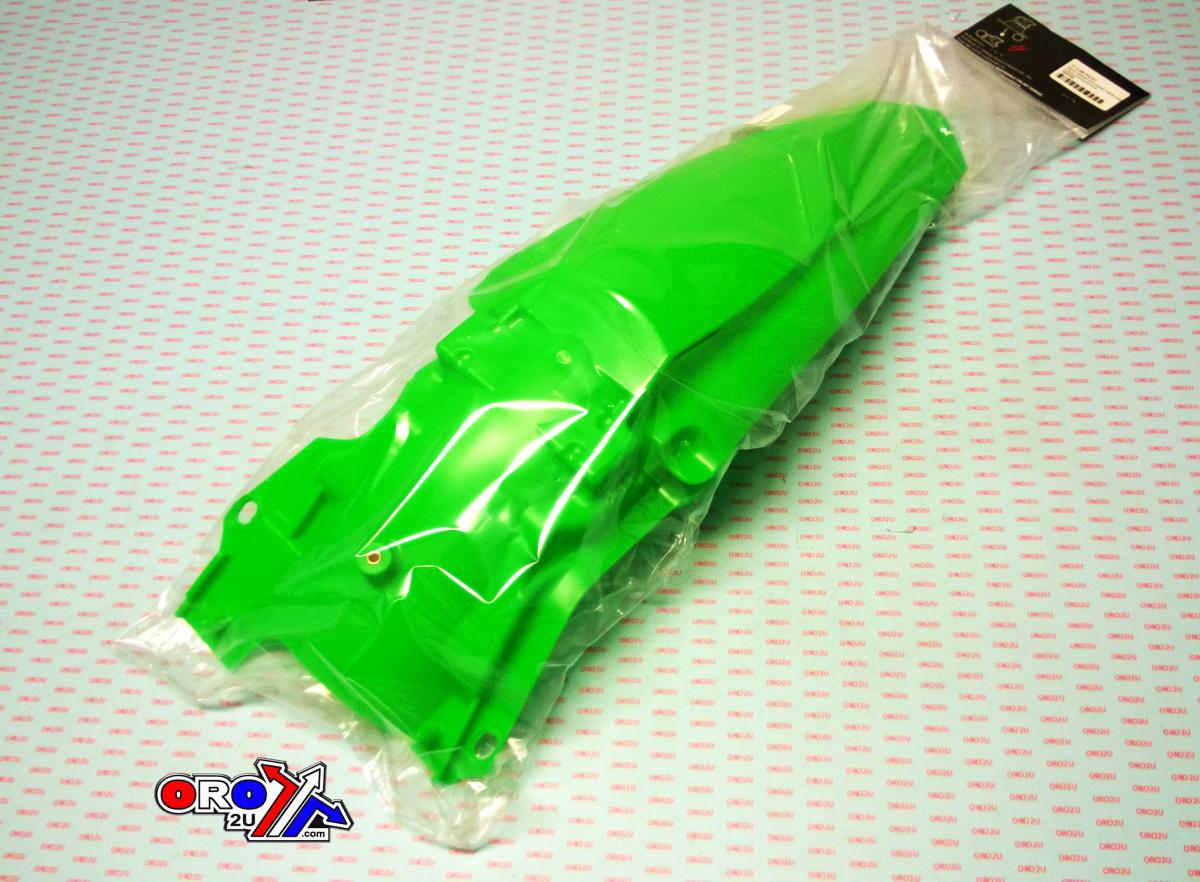 REAR FENDER 2019-23 KX450 NEON GREEN, RTECH R-PPKXFVF0019