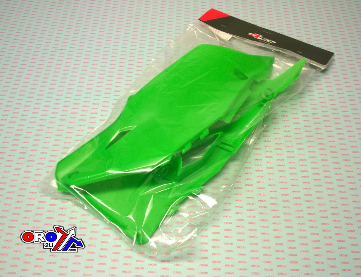 SIDE PANELS 2019-23 KX450 NEON GREEN, RTECH R-FIKXFVF0019