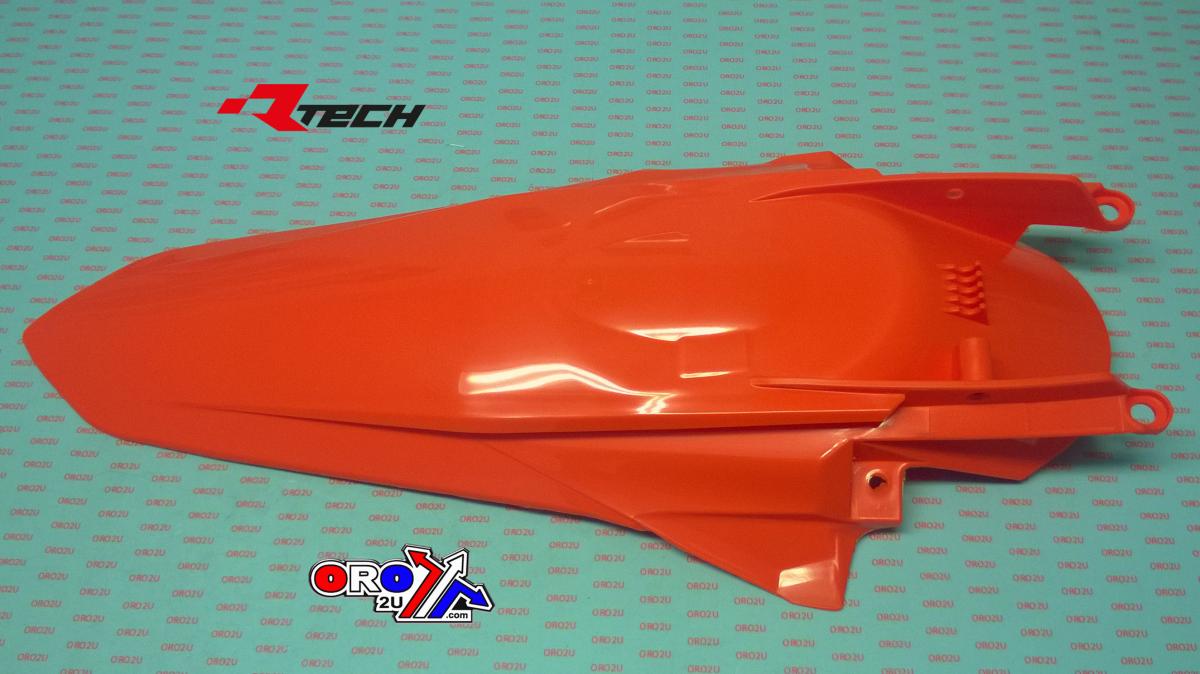 REAR FENDER ORANGE 2019-22 SX/SXF/XC/XC-F, RTECH R-PPKTMAR0019