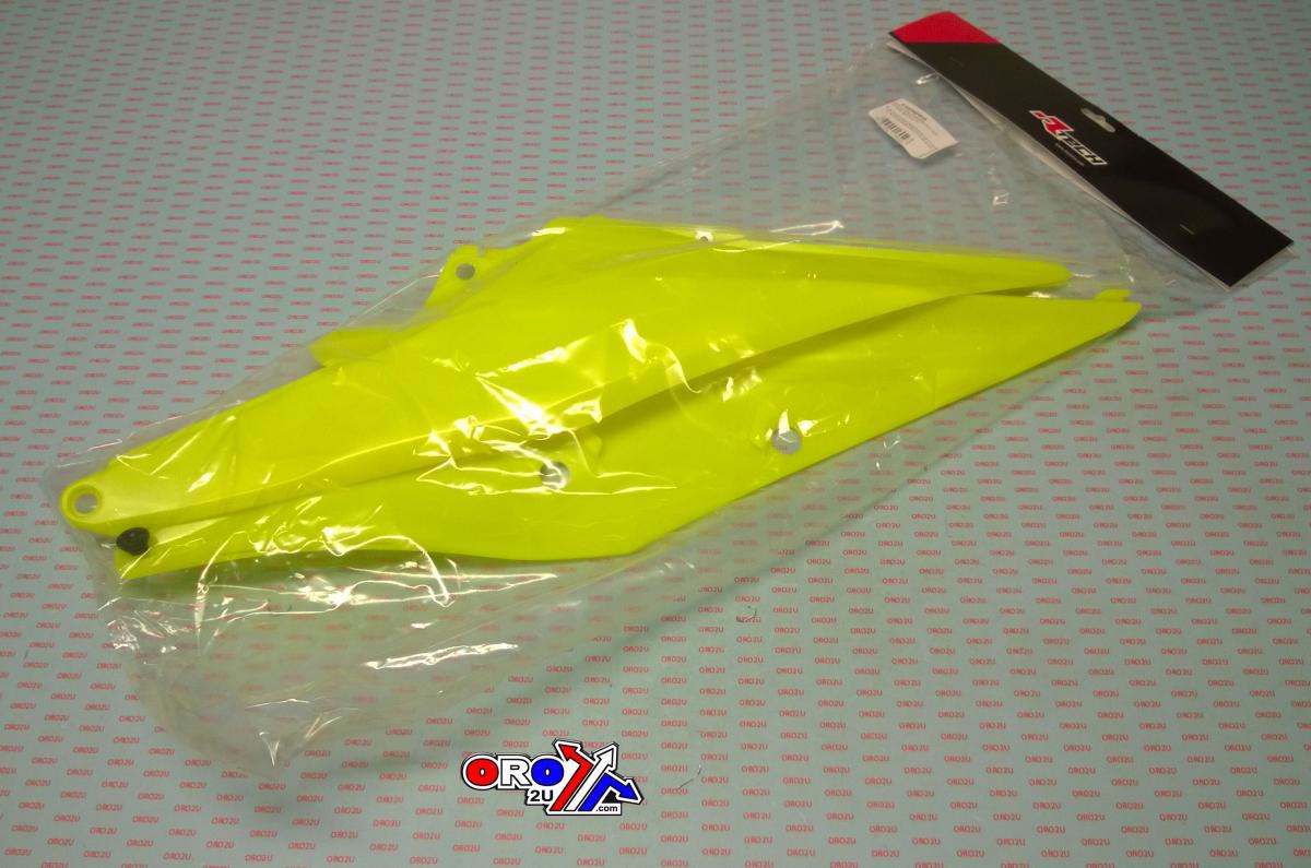 SIDE PANELS 2019-22 KTM SX/SX-F, NEON YELLOW, RTECH R-FIKTMGF0019
