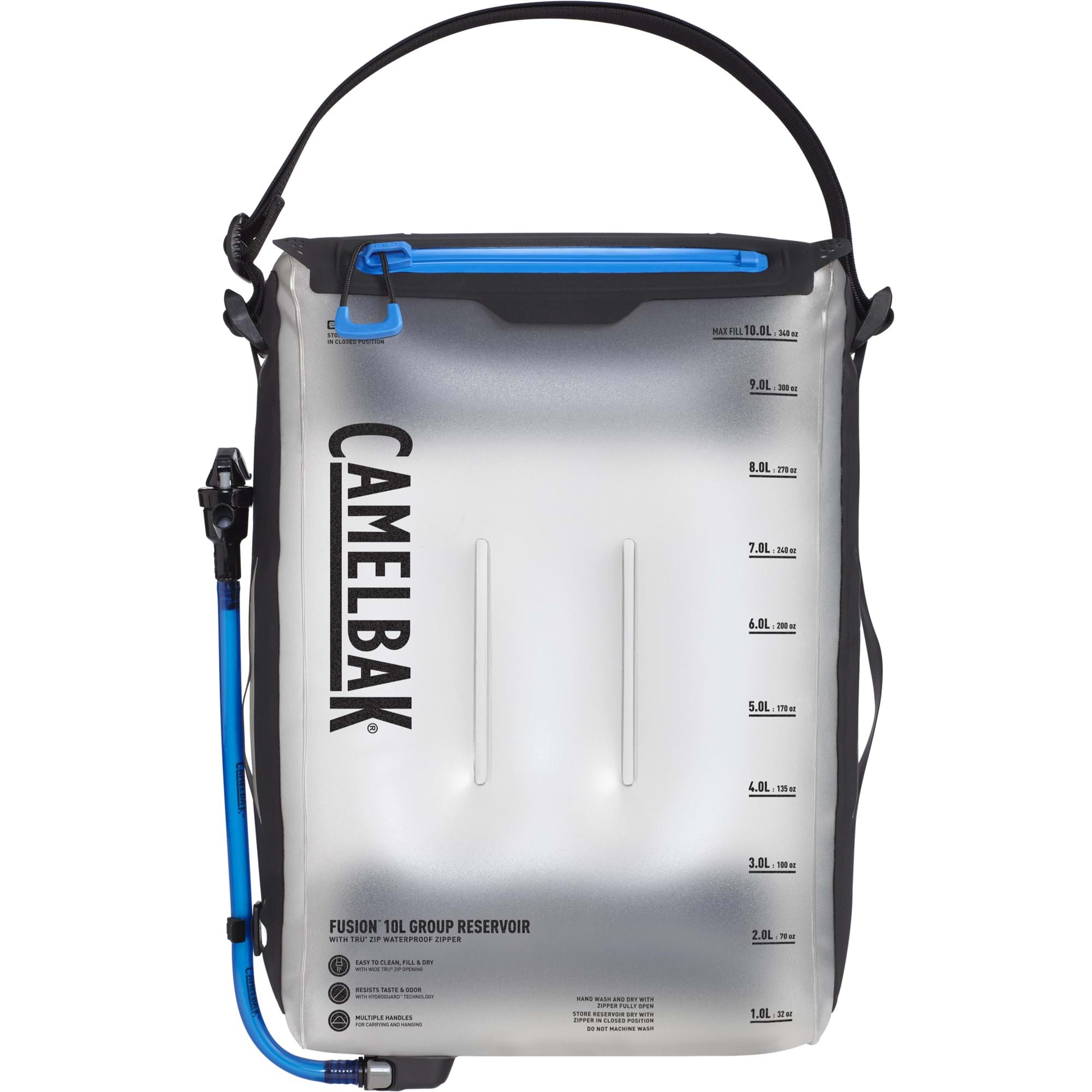 CAMELBAK FUSION 10L GROUP RESERVOIR WITH TRU ZIP WATERPROOF ZIPPER 2022: CLEAR CBFUSION10