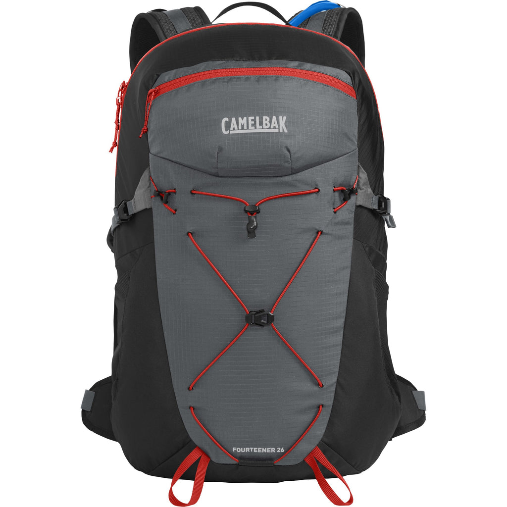 CAMELBAK FOURTEENER HYDRATION PACK 26L WITH 3L RESERVOIR 2023: GRAPHITE/RED POPPY CBFOUR26