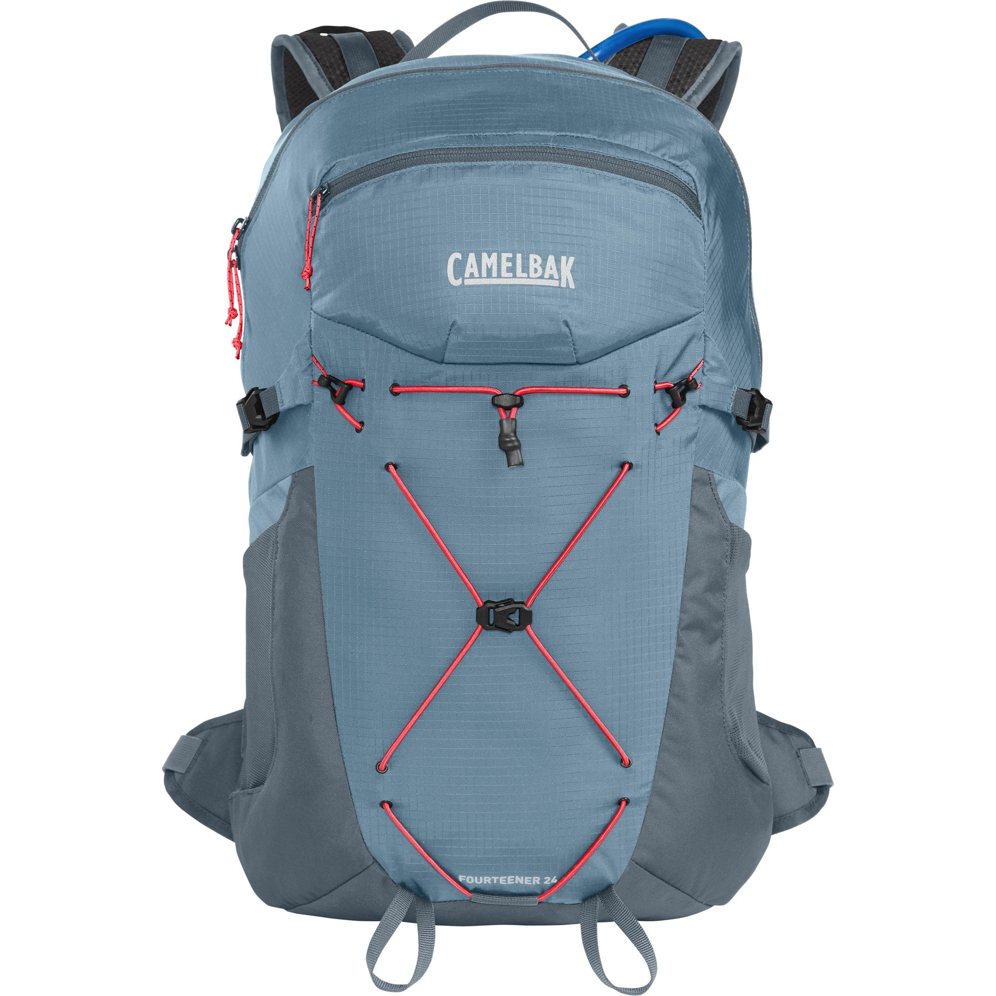 CAMELBAK WOMEN'S FOURTEENER 24 HYDRATION PACK 2023: SMOKE BLUE/FIERY CORAL 24L CBWFOUR24