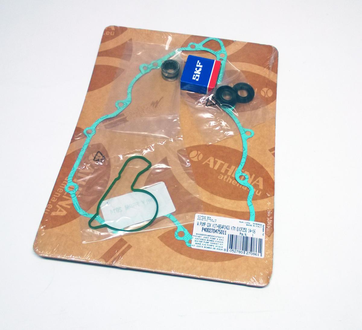 WATER PUMP GASKET KIT EXC-F/XCF-W/FE 250/350 14-16, ATHENA P400270475011 KTM/HUSKY WITH BEARING