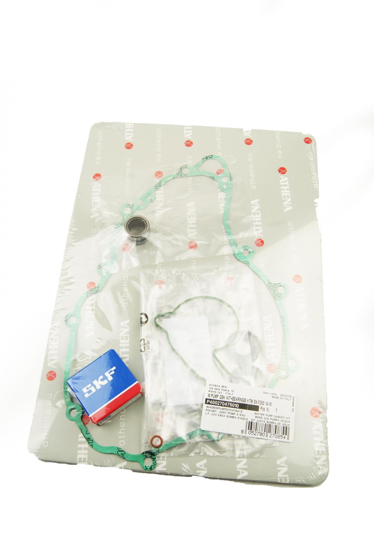 WATER PUMP GASKET KIT SX-F/XC-F/FC 250/350 14-15, ATHENA P400270475010 KTM/HUSKY WITH BEARING
