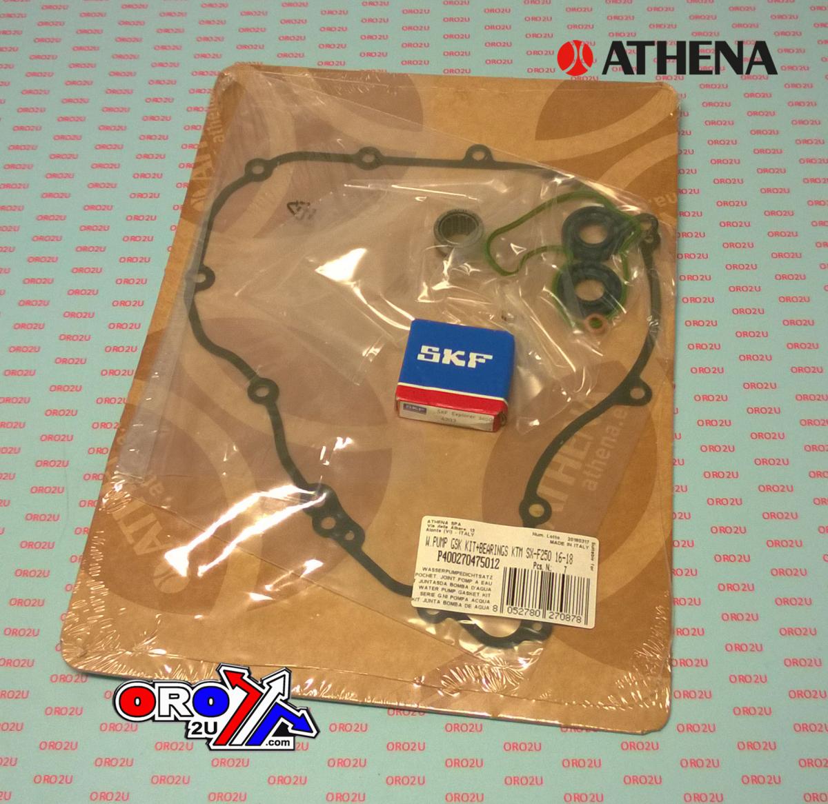 WATER PUMP GASKET KIT SX-F/FX/FC/MC 250/350 16-22, ATHENA P400270475012 KTM/HUSKY/GAS WITH BEARING