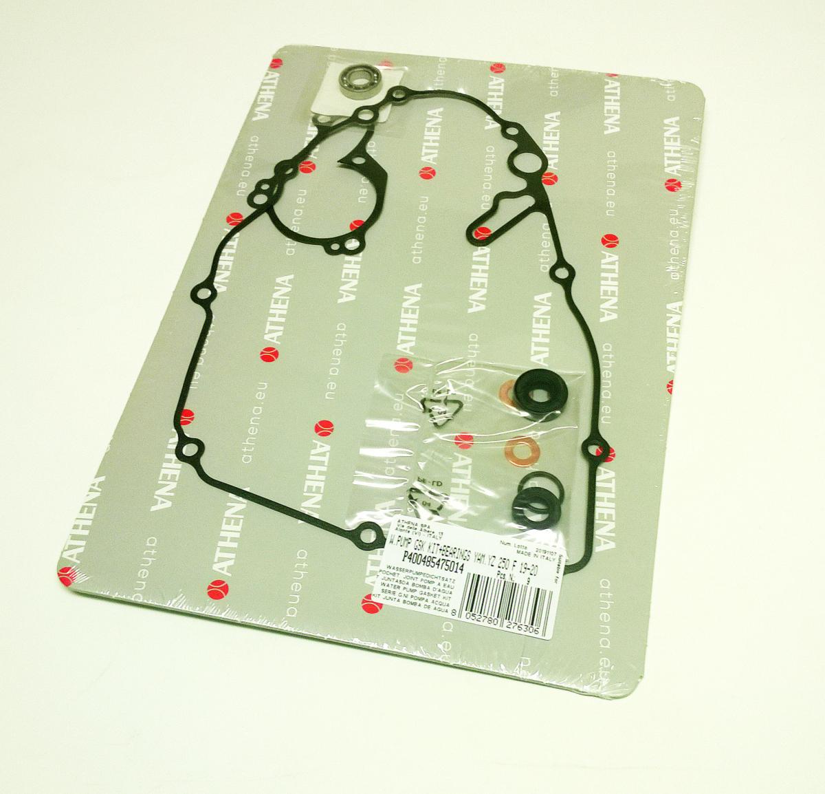 WATER PUMP GASKET KIT WR/YZ/XEF 250 19-22, ATHENA P400485475014 YAMAHA/FANTIC WITH BEARING