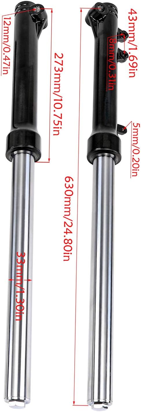 UNIVERSAL 33mm PIT BIKE FORKS WITH 12mm SPINDLE
