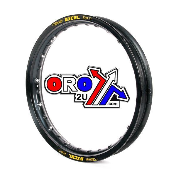 RIM 185-16 EXCEL 28 HOLE BLACK, REAR EXCEL DDK410, ERDDK410