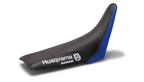 01-04 HUSQVARNA MOON BLUE, BLACKBIRD SEAT COVER 1607/02