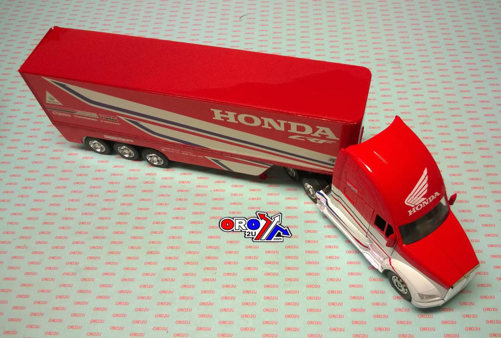 MODEL DIE CAST HRC RACE TEAM TRUCK, KENWORTH T700, RED & WHITE, SCALE 1:32, 10893 NEW RAY