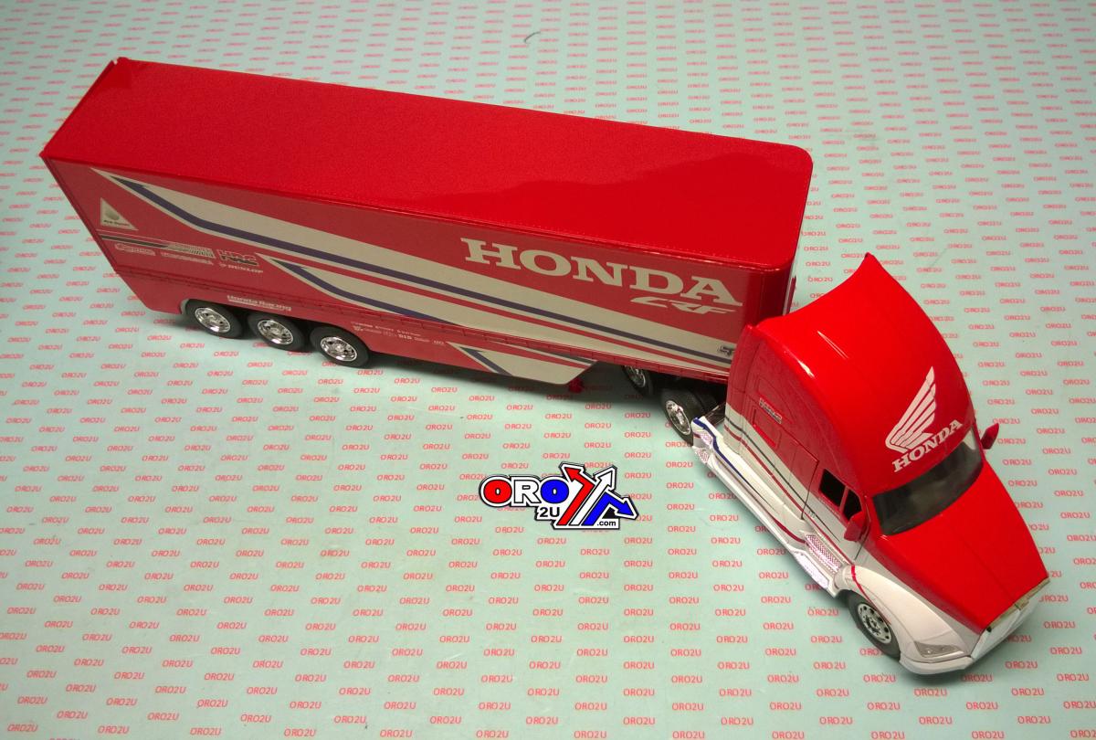 MODEL DIE CAST HRC RACE TEAM TRUCK, KENWORTH T700, RED & WHITE, SCALE 1:32, 10893 NEW RAY