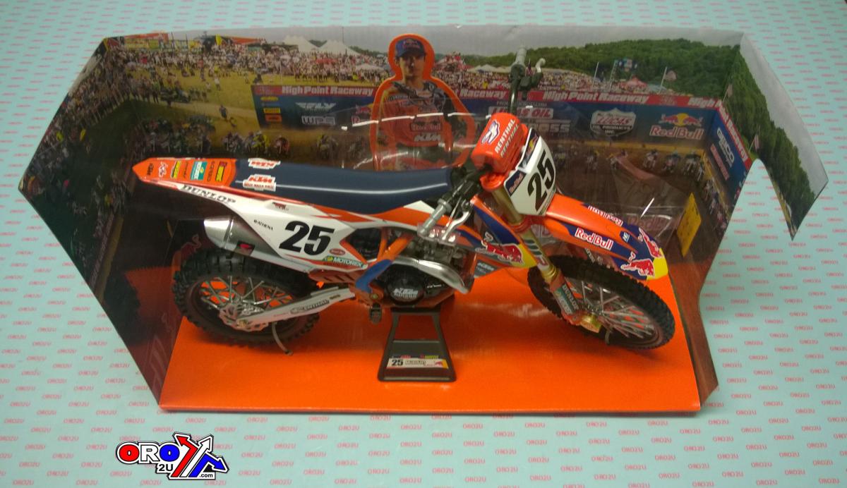 MODEL DIE CAST RED BULL KTM, SXF 450 MARVIN MUSQUIN #25, SCALE 1:6, NEWRAY 49633