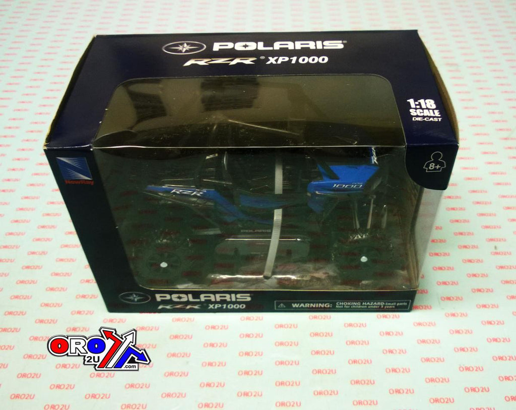 MODEL DIE CAST POLARIS RZR XP1000, VOODOO BLUE, SCALE 1:18, NEWRAY 57593B