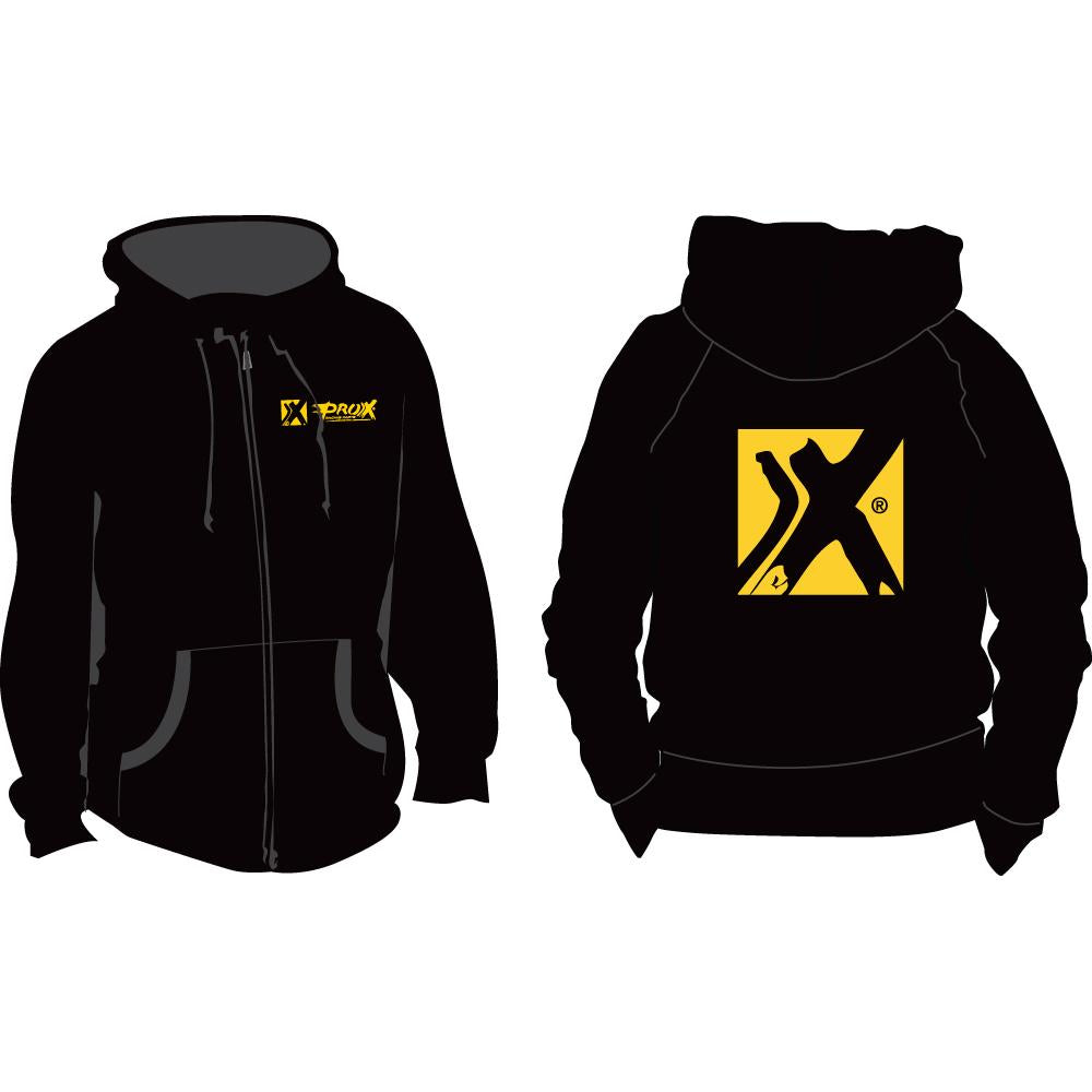 PRO-X HOODIE SWEATER, 99.6043.XL, BLACK, APPAREL, EXTRA LARGE