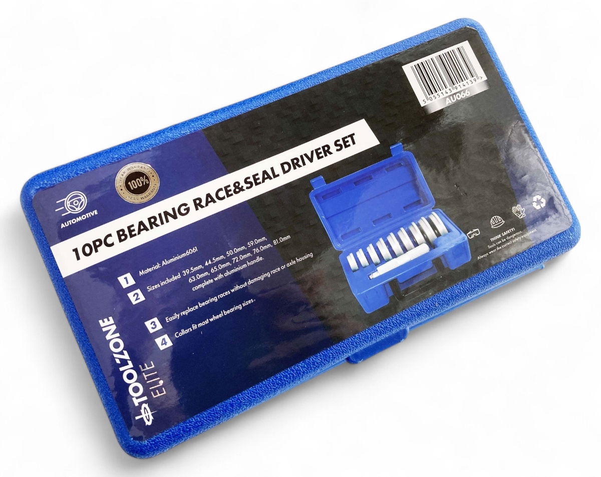 BEARING RACE AND SEAL DRIVER SET 10pc ALUMINIUM WITH HANDLE - TOOLZONE KDPAU066