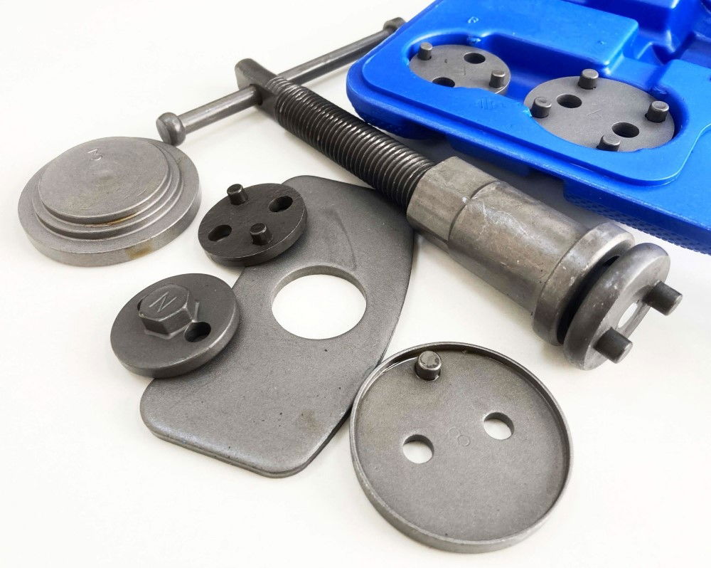 BRAKE CALIPER WIND BACK TOOL SET 18pc WITH ADAPTORS - TOOLZONE KDPAU081