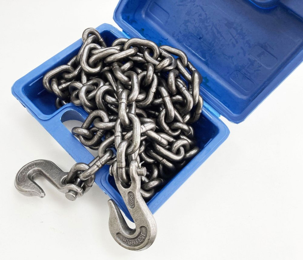 TOWING CHAIN 14ft x 3/8 WITH HOOKS - TOOLZONE KDPAU114