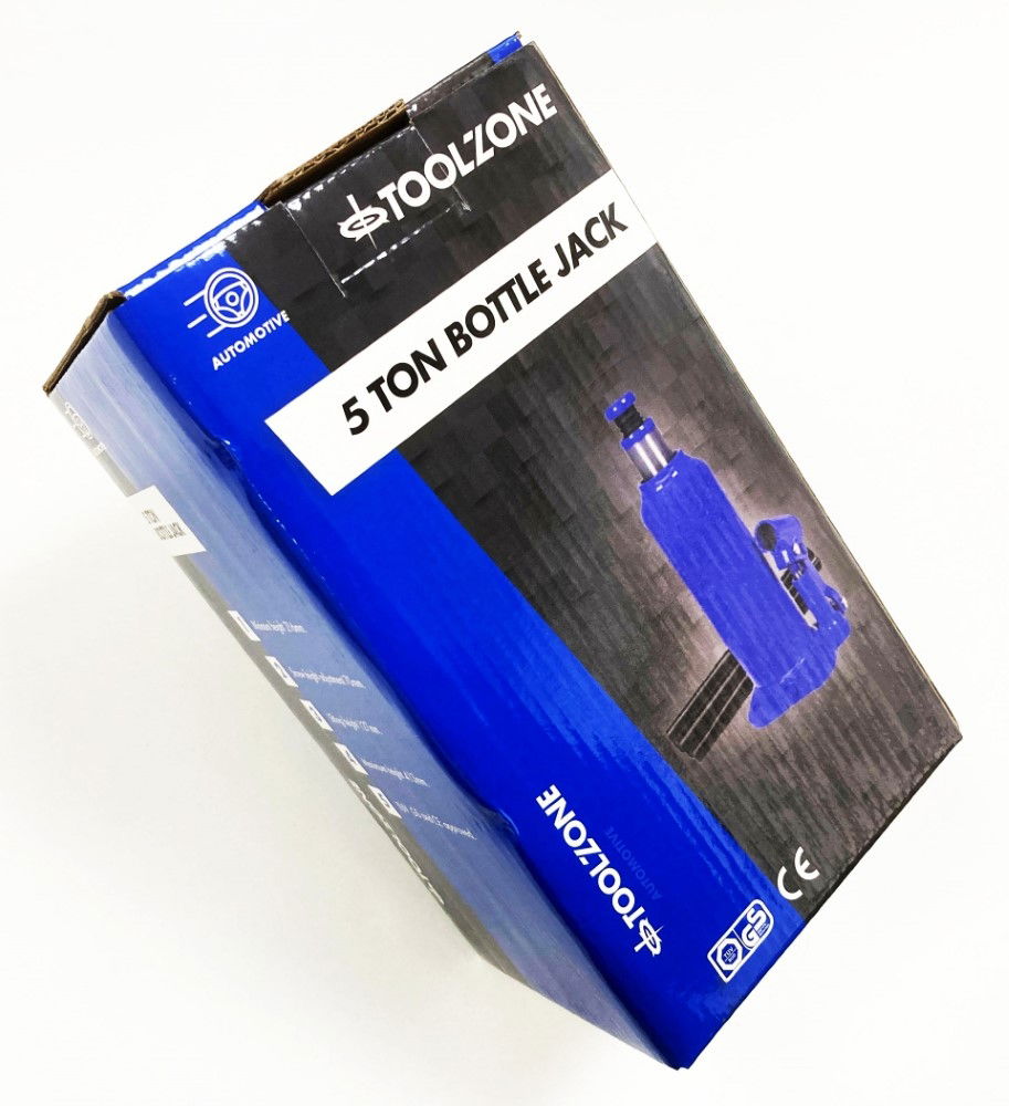 BOTTLE JACK 5 TON min height 216mm max height 413mm - TOOLZONE KDPAU149