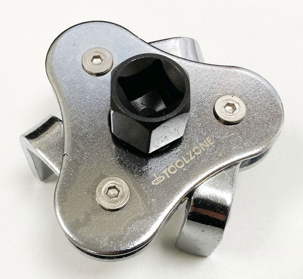 OIL FILTER WRENCH 3 leg dual drive 63-102mm - TOOLZONE KDPAU205