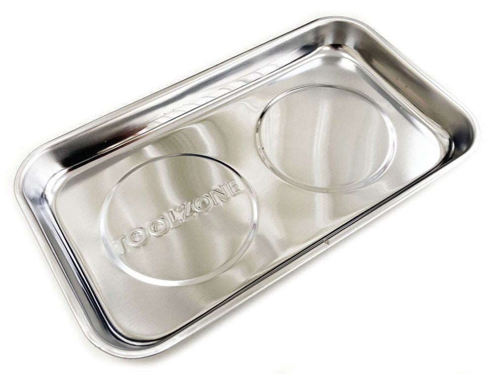 MAGNETIC PARTS TRAY STAINLESS STEEL 140 x 240mm - TOOLZONE KDPAU210
