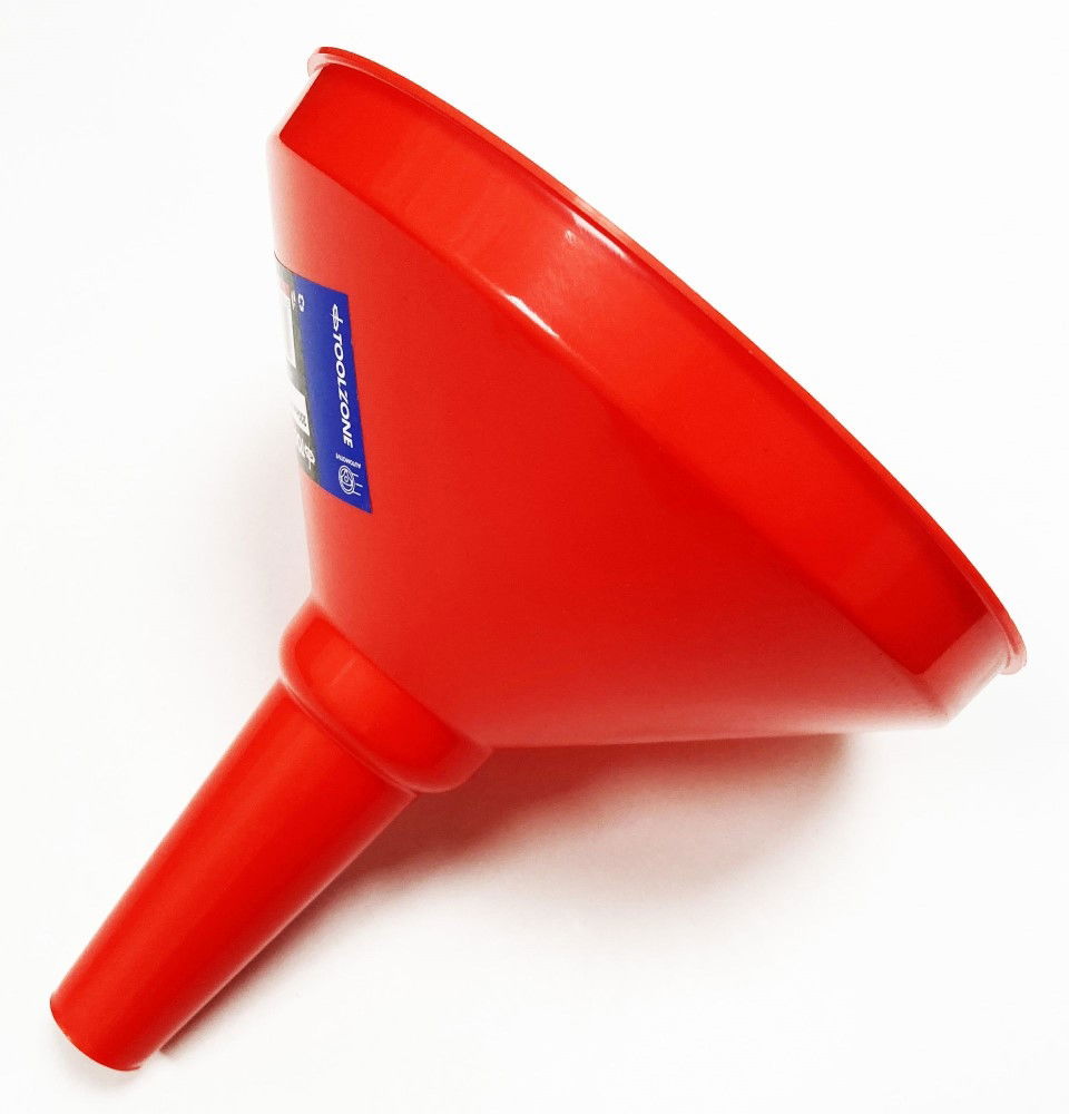 PLASTIC FUNNEL ORANGE 200mm - TOOLZONE KDPAU250
