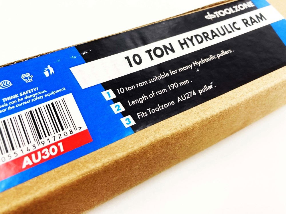 HYDRAULIC RAM 10ton FOR GEAR PULLER 190mm - TOOLZONE KDPAU301