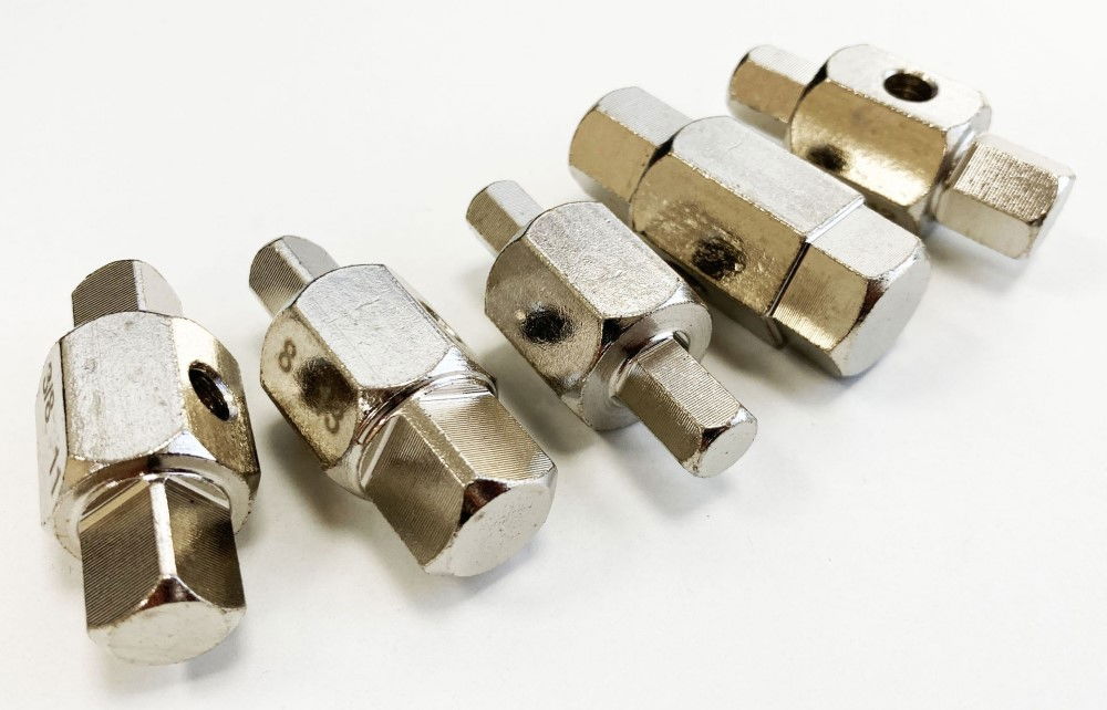 DRAIN PLUG KEYS 5pc DOUBLE ENDED 10 SIZES - TOOLZONE KDPAU333