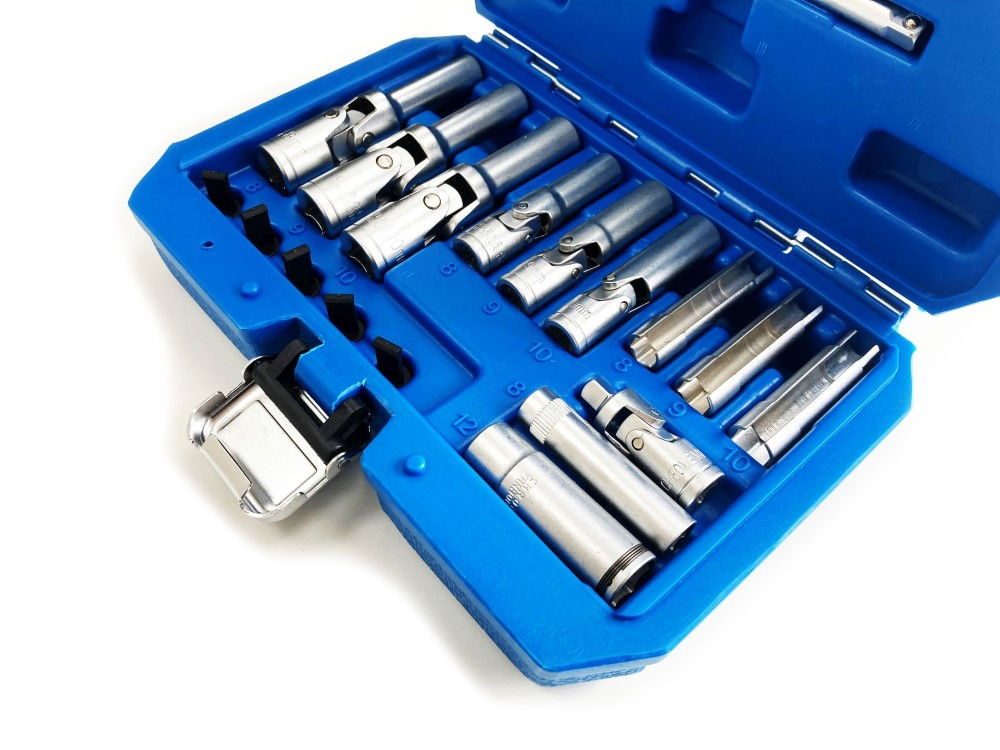 GLOW PLUG SOCKET SET 18pc - TOOLZONE KDPAU351