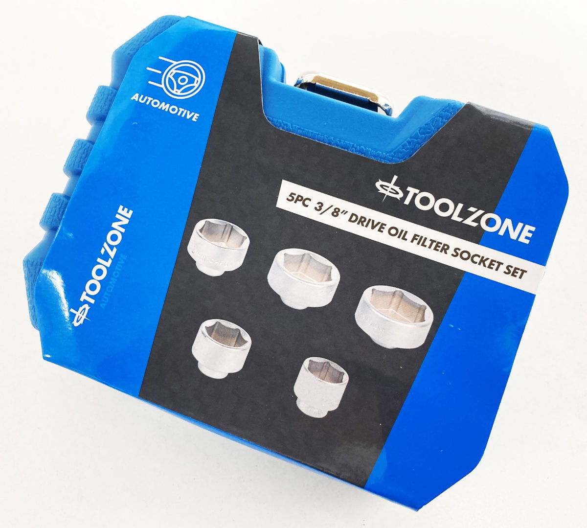 OIL FILTER SOCKET WRENCH SET 5pc 3/8 24mm 27mm 32mm 36mm 38mm - TOOLZONE KDPAU367