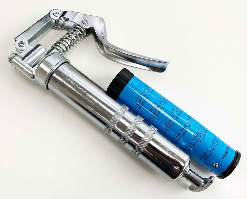 MINI GREASE GUN KIT 5pc PISTOL TYPE WITH FIXED AND FLEXIBLE NOZZLE - TOOLZONE KDPAU370