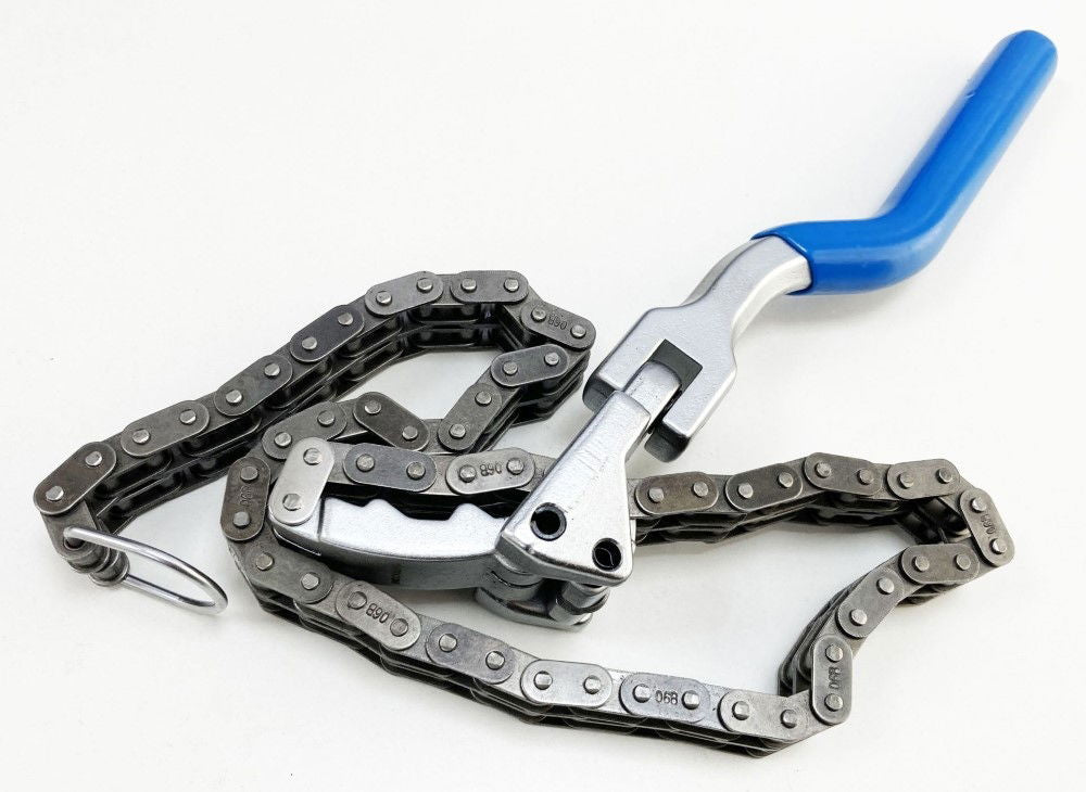 OIL FILTER CHAIN WRENCH 60-195mm WITH SWIVEL HANDLE - TOOLZONE KDPAU384