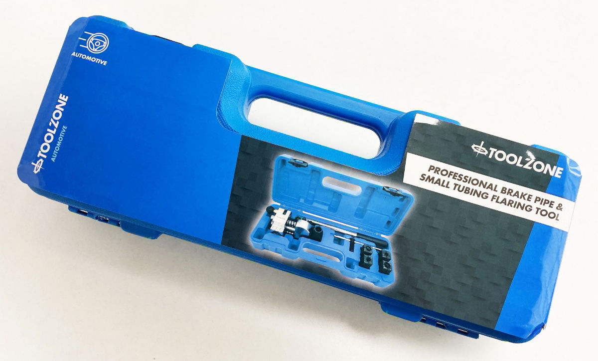 PROFESSIONAL BRAKE FLARING KIT FOR 3/16, 1/4, 5/16, 3/8 TUBES - TOOLZONE KDPAU402