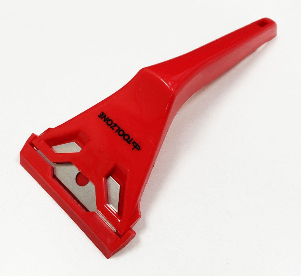 WINDOW SCRAPER ABS PLASTIC 60mm REPLACEABLE BLADE - TOOLZONE KDPDC007