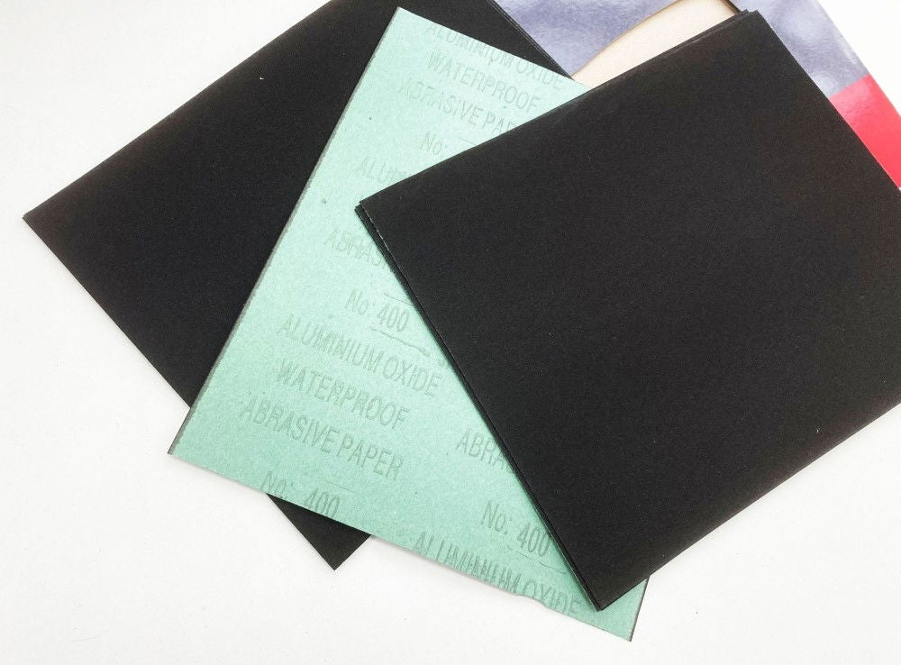 GLASSPAPER WET AND DRY 10PC ASSORTED GRITS - TOOLZONE KDPDC072
