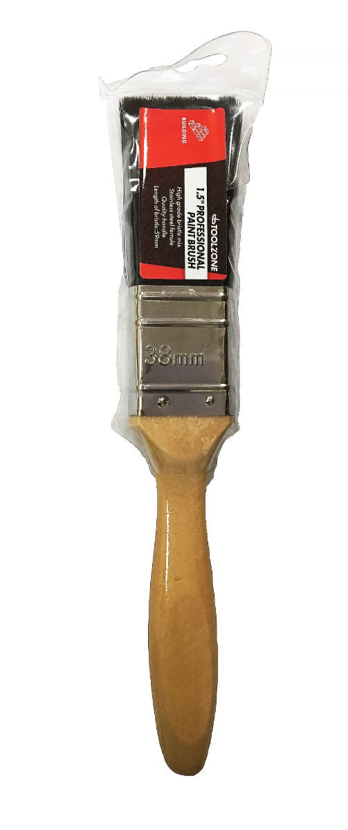 PAINT BRUSH 1.5 PROFESSIONAL WOODEN HANDLE - TOOLZONE KDPDC135