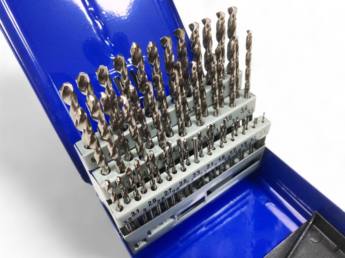 DRILL BIT SET HSS 51PC 1-6mm IN 0.1mm INCREMENTS - TOOLZONE KDPDR041