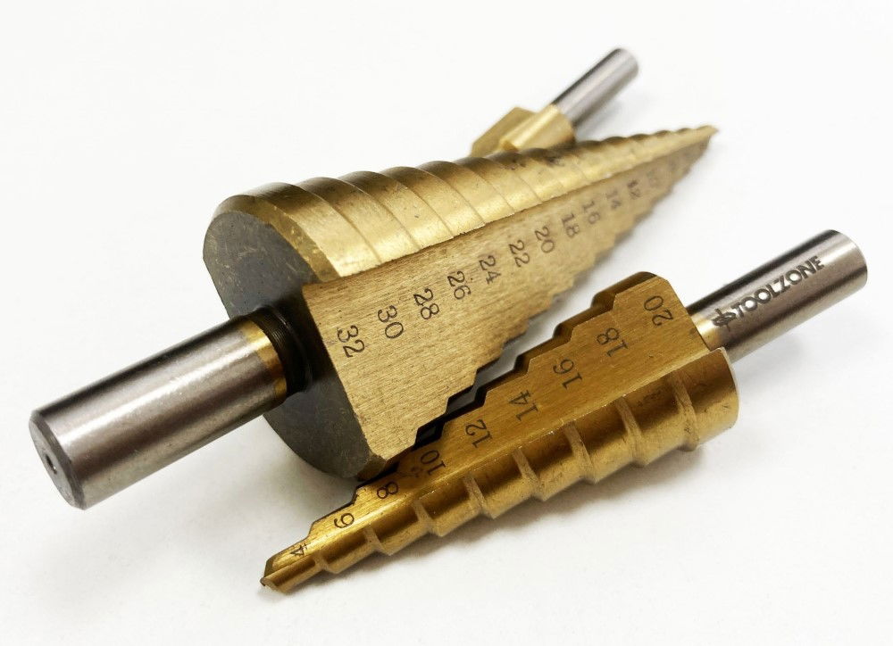 HSS STEP DRILL SET 3PC 4-32mm TITANIUM COATED - TOOLZONE KDPDR387