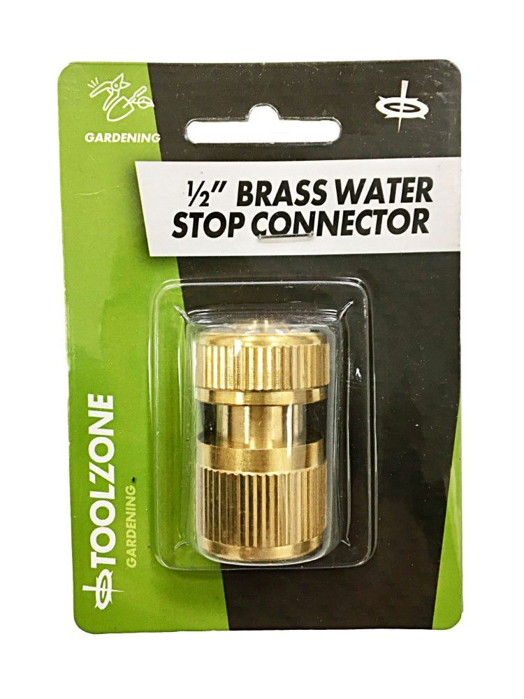 WATER STOP CONNECTOR SOLID BRASS - TOOLZONE KDPGD300
