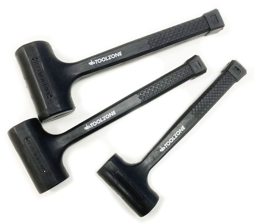 DEADBLOW HAMMER SET 3pc 1lb 2lb 3lb - TOOLZONE KDPHM002