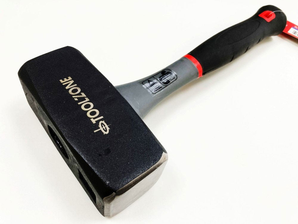 LUMP HAMMER 2kg TPR HANDLE 290mm - TOOLZONE KDPHM077