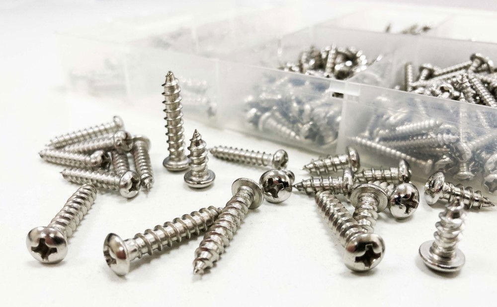 METAL SCREWS ASSORTMENT 410pc STAINLESS STEEL M3-M5 - TOOLZONE KDPHW012