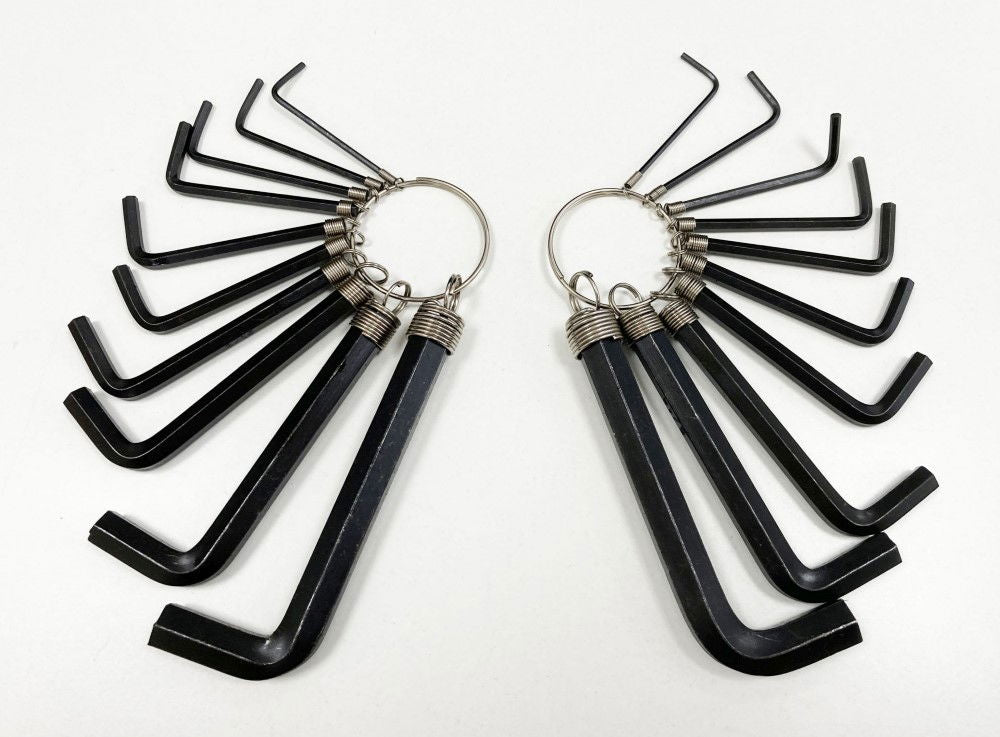 HEX KEY SET METRIC AND AF 20pc CARBON STEEL - TOOLZONE KDPHX020