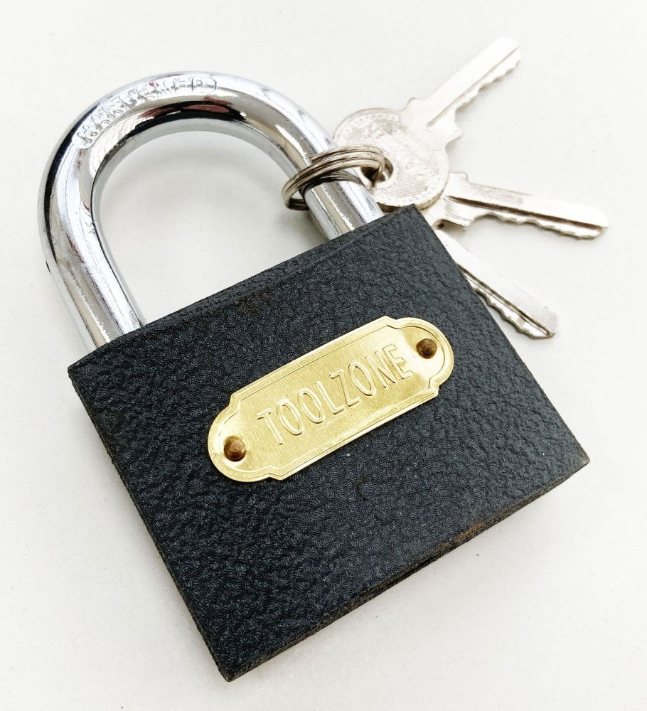 PADLOCK CAST IRON 63mm WITH 3 KEYS - TOOLZONE KDPLK030